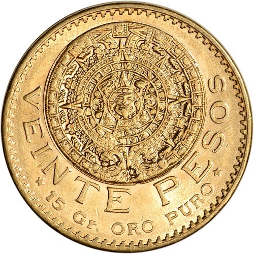 Mexico gold pesos - mexico, (.4822